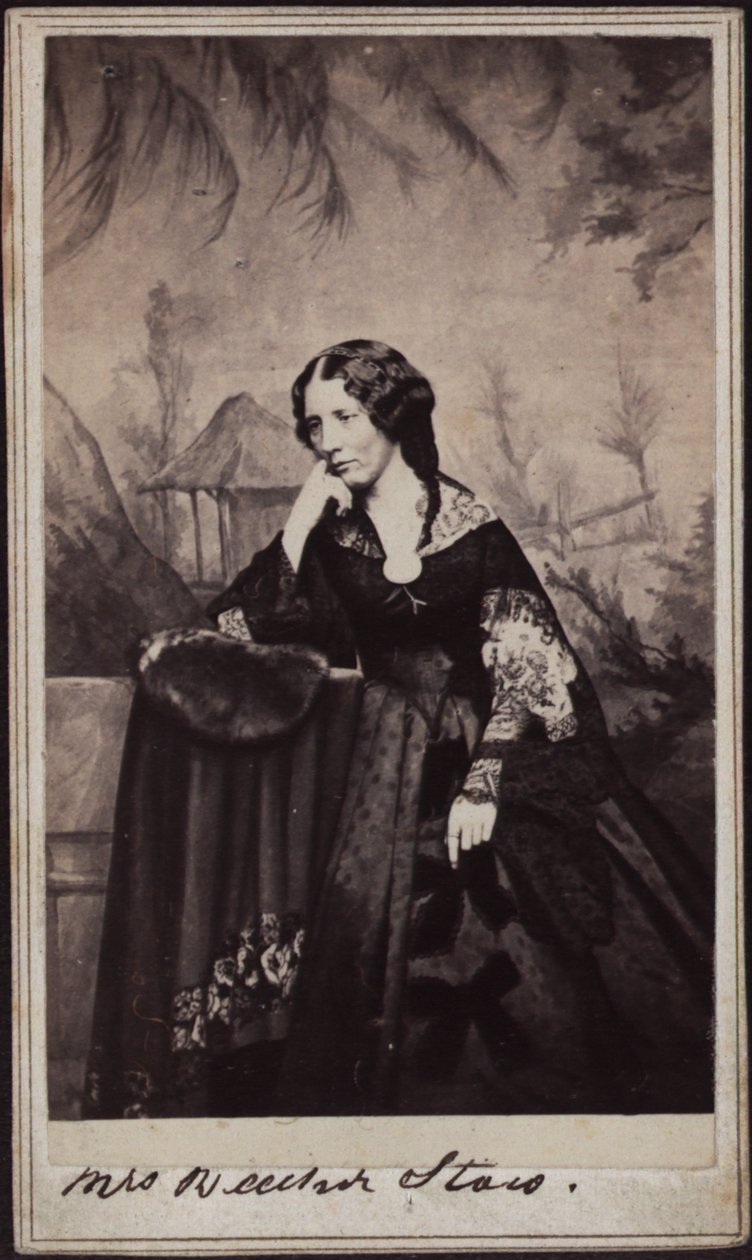 Porträtt av Harriet Beecher Stowe 1811-1896, ca 1860. av Charles DeForest Fredricks