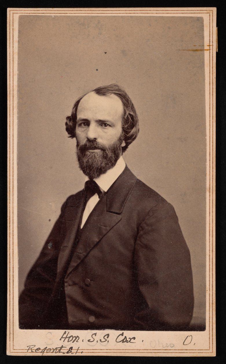 Porträtt av Samuel Sullivan Cox 1824-1889, före 1889 av Charles De Forest Fredricks