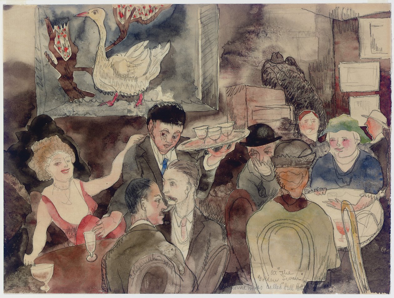 På "The Golden Swan", ibland kallad "Helvetshålet" av Charles Demuth
