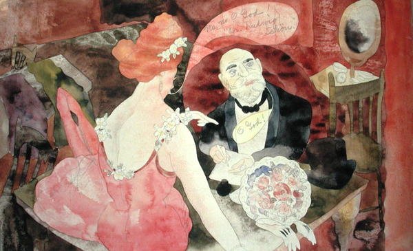 Illustration nr 18 för ons (akvarell på papper) av Charles Demuth