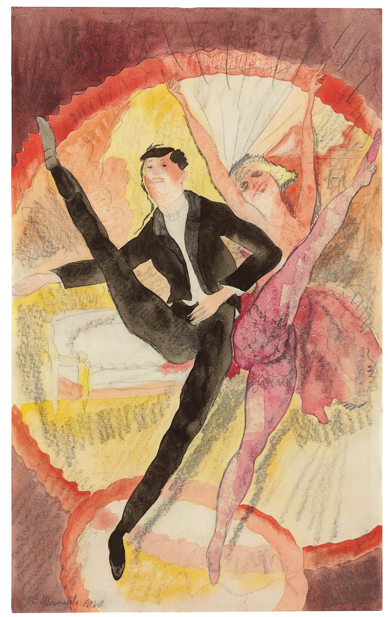 In Vaudeville: Two Dancers av Charles Demuth