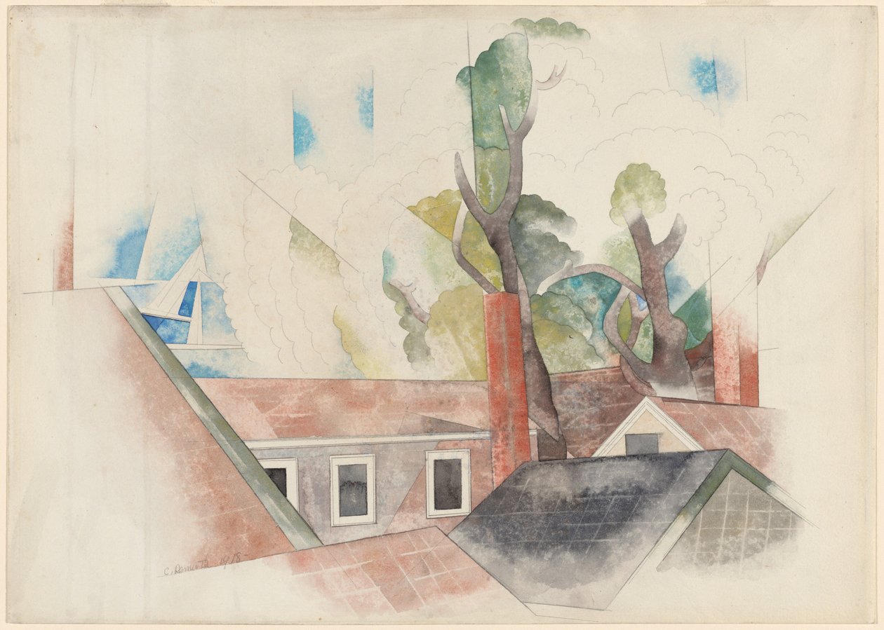 Tak och träd av Charles Demuth