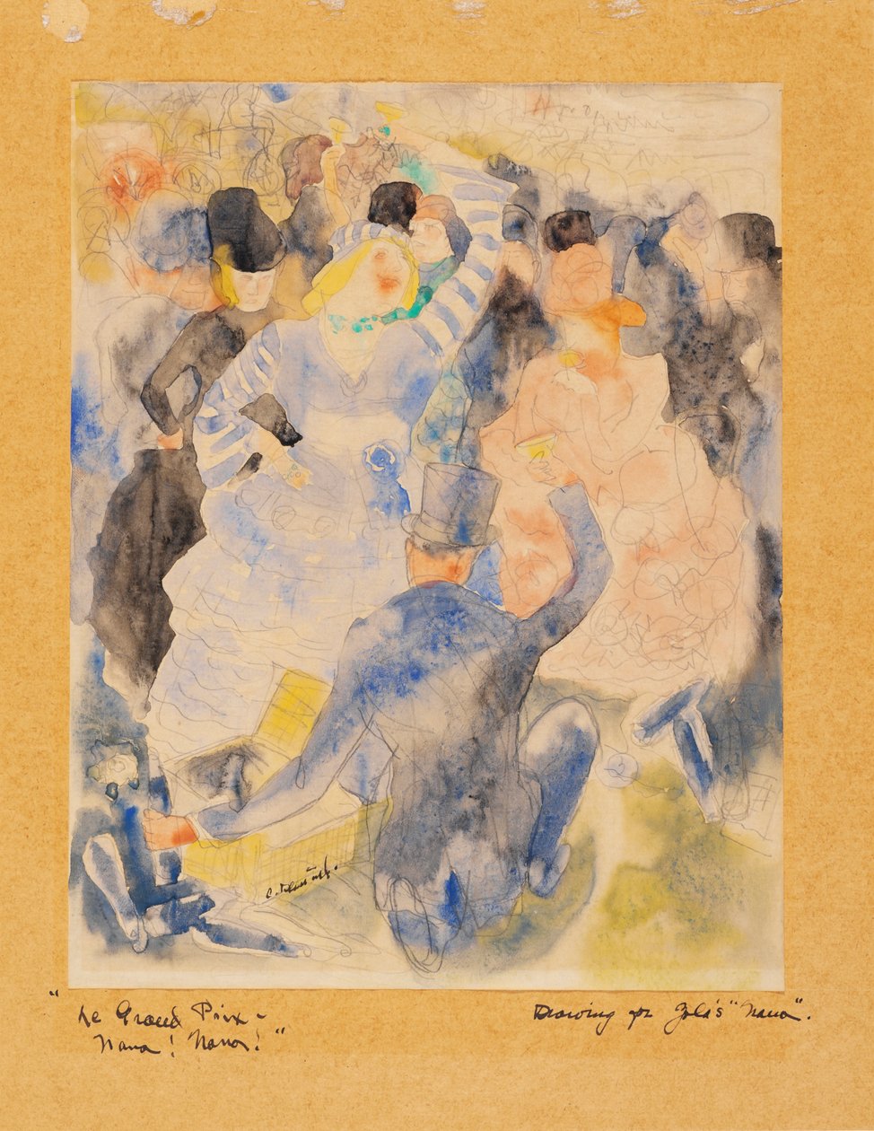 Zolas Nana, 1915-16 (wc på papper) av Charles Demuth