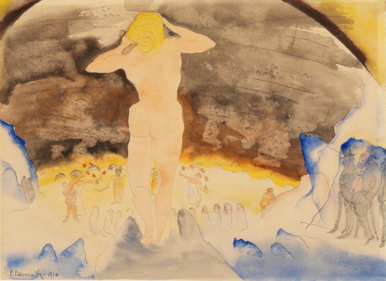 Zolas Nana, 1915 (wc på papper) av Charles Demuth