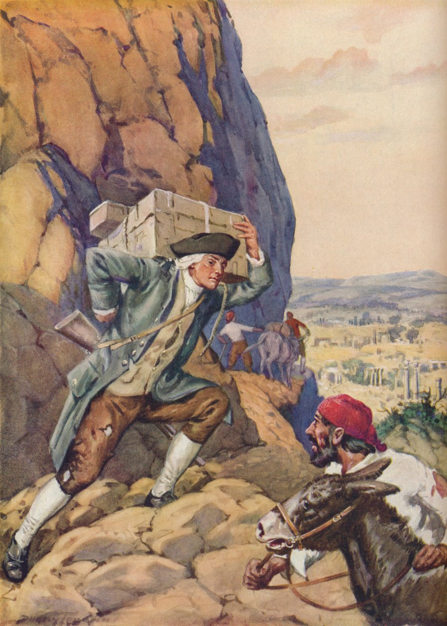 James Bruce hjälper sin följare, c1925 av Charles Dudley Tennant
