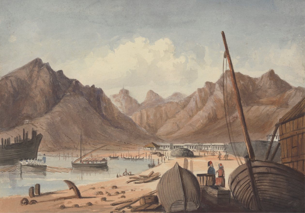 Medelhavshamn (eller Aden?) av Charles Dyce