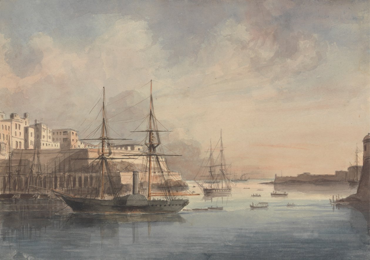 Utsikt över Malta av Charles Dyce