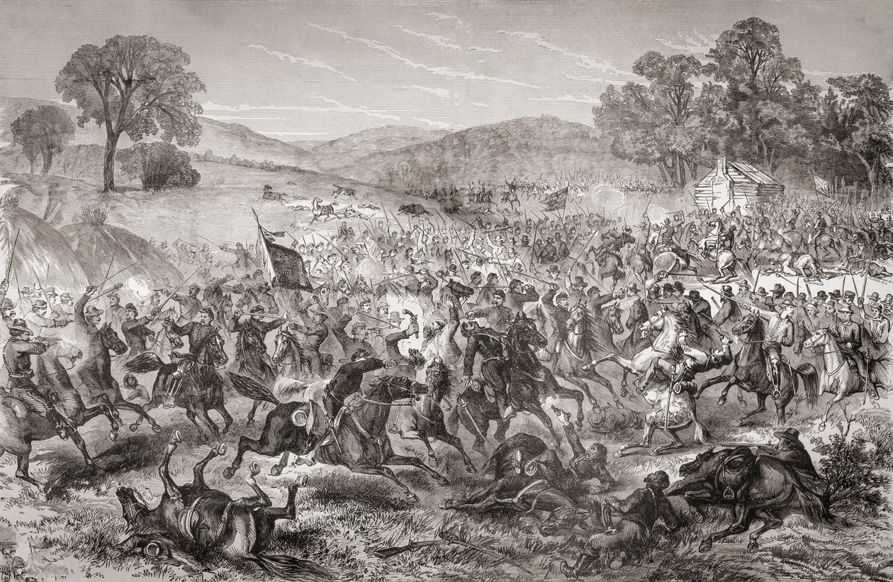Slaget vid Boonsboro, Maryland, 8 juli av Charles E.H. (after) Bonwill