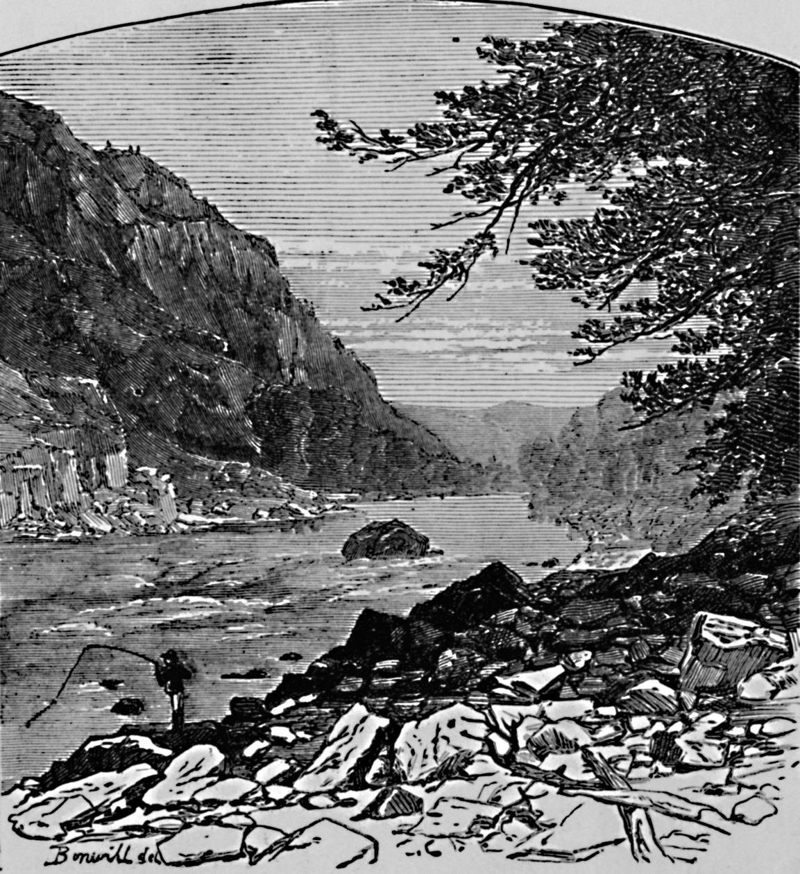 The Lower Cañon, 1883 av Charles E. H. Bonwill