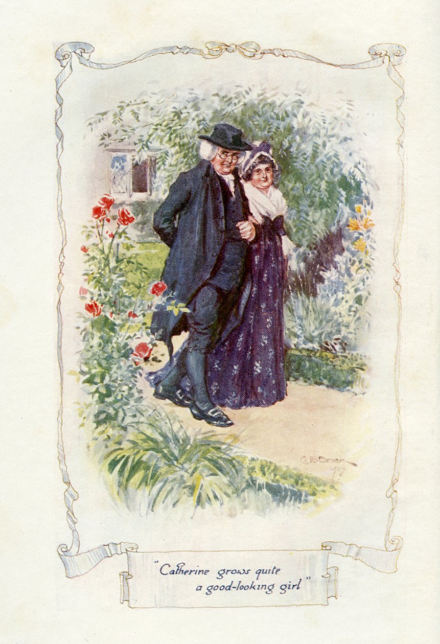 Catherine blir en ganska snygg tjej, 1907 (illustration) av Charles Edmund Brock