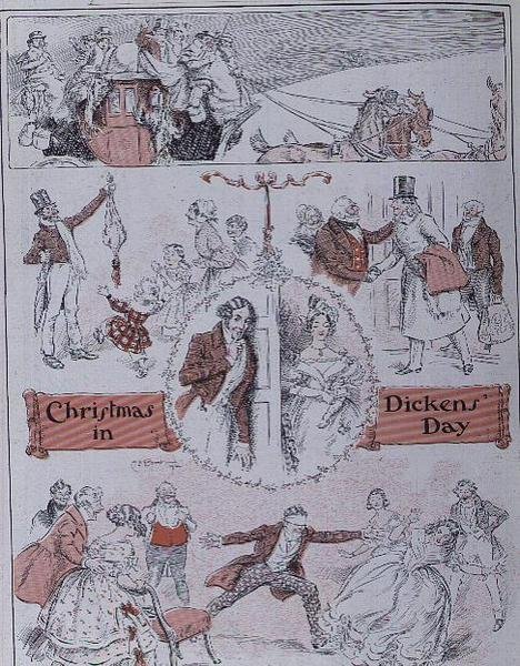 Jul på Dickens dag av Charles Edmund Brock