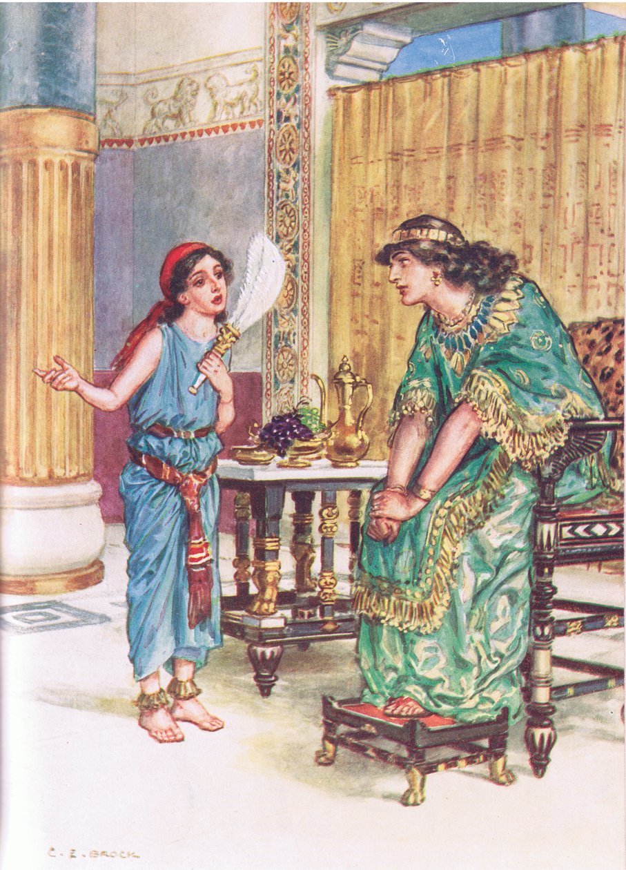 Illustration från Through the Bible, publicerad 1928 av Charles Edmund Brock