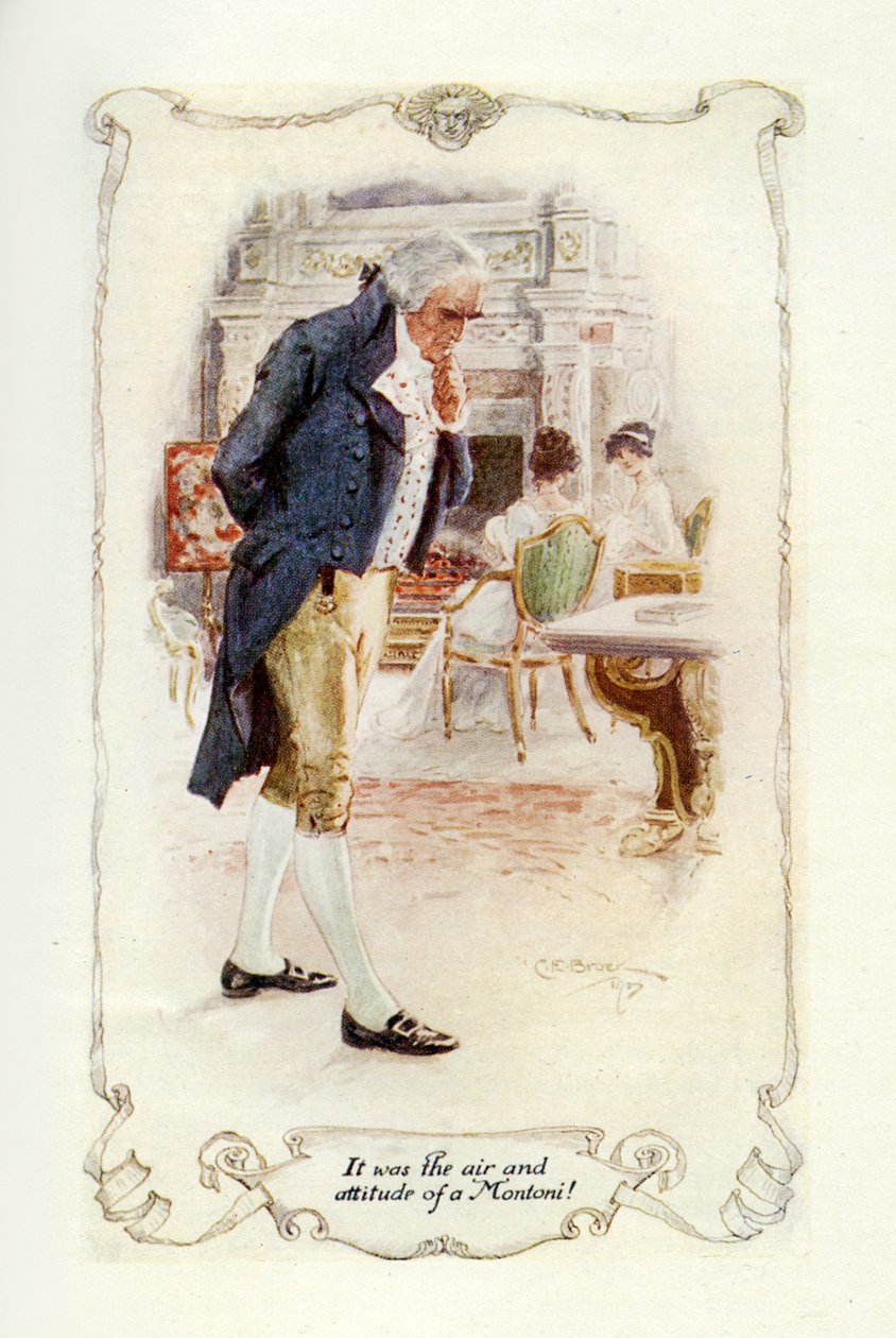 Det var luften och attityden hos en Montoni, 1907 (illustration) av Charles Edmund Brock