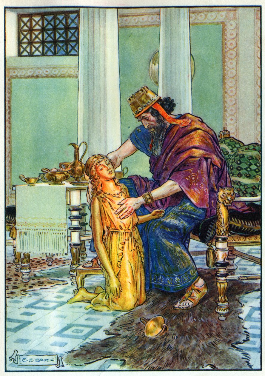 Kung Midas och hans dotter, från "The Children
