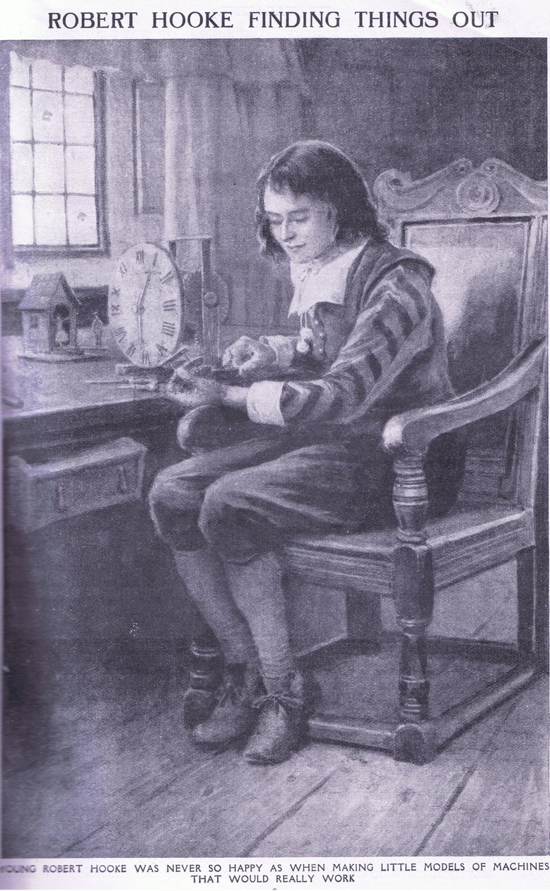 Robert Hooke tar reda på saker av Charles Edmund Brock