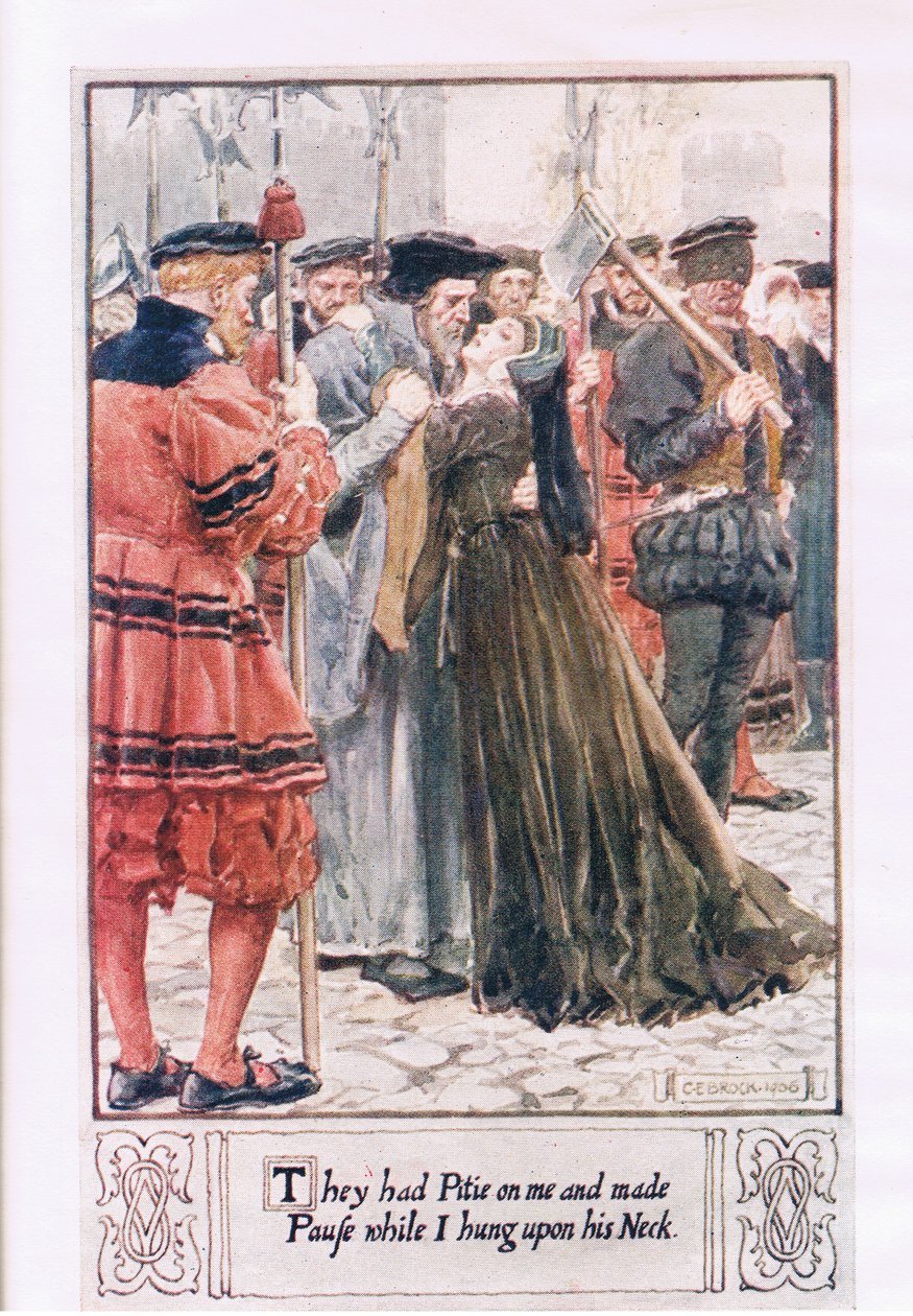 De har synd om mig och gjorde en paus medan jag hängde på hans hals av Charles Edmund Brock