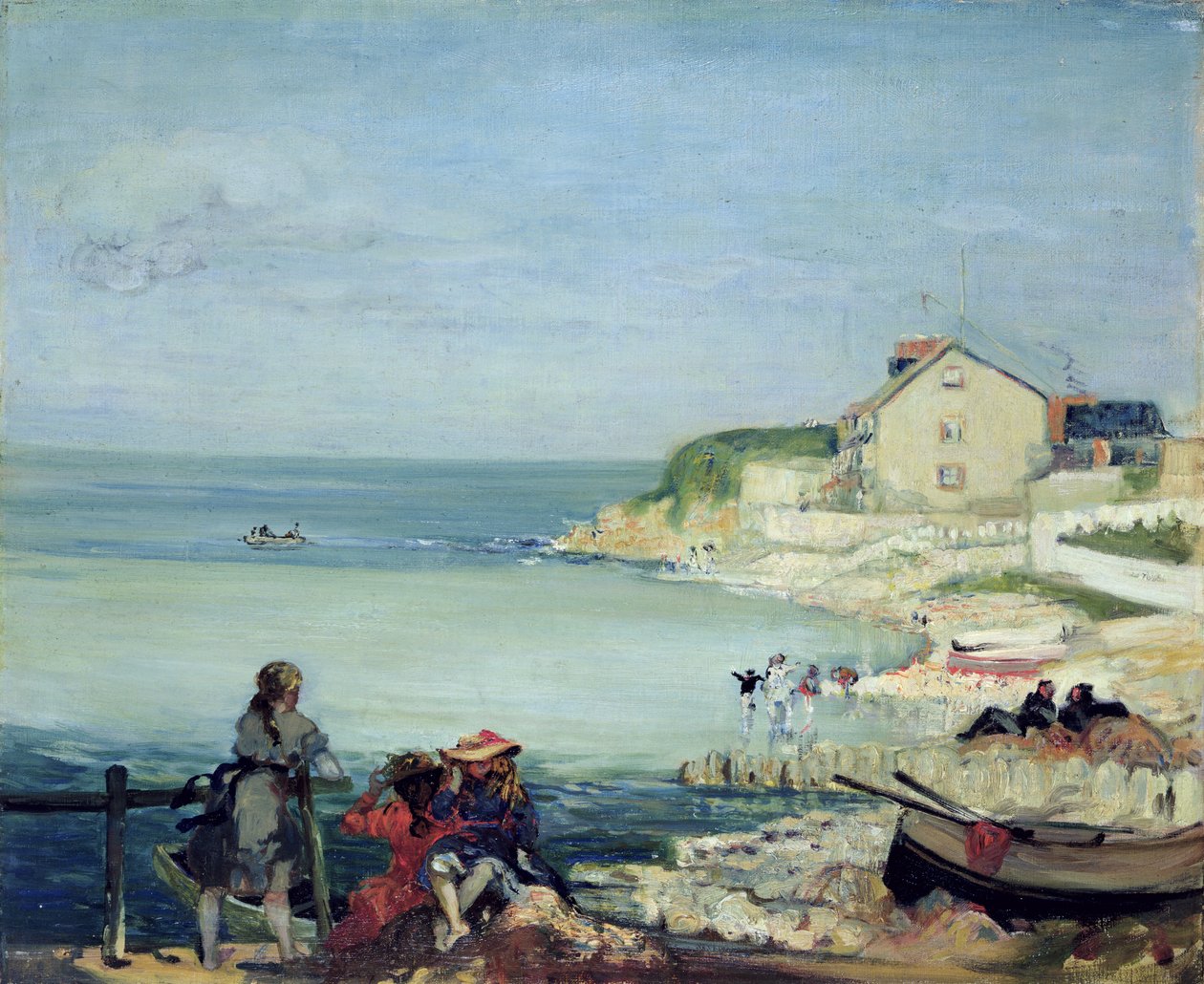 Strandscen, Swanage av Charles Edward Conder