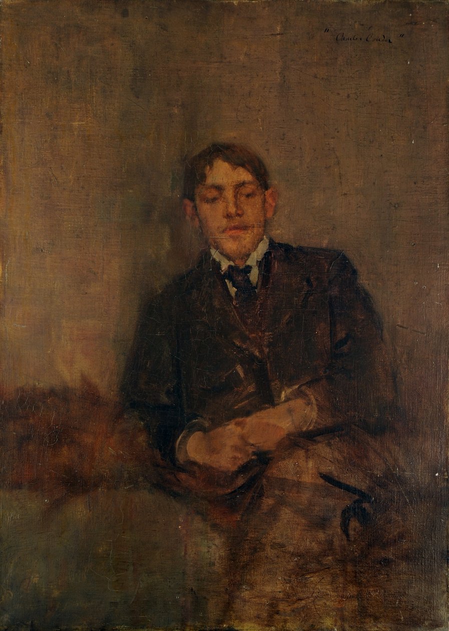 Självporträtt, ca 1895 av Charles Edward Conder
