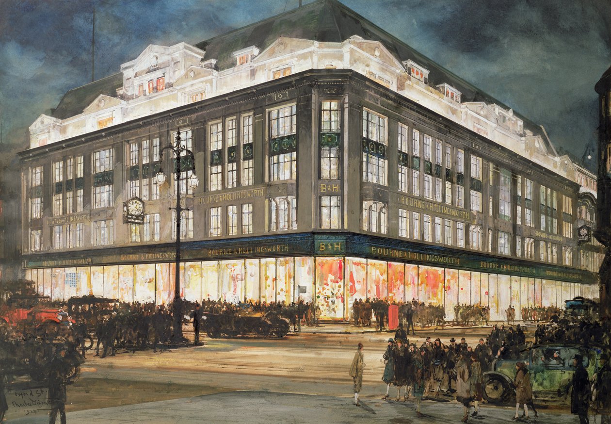 The New Building, Bourne och Hollingsworth, Oxford Street av Charles Edward Dixon
