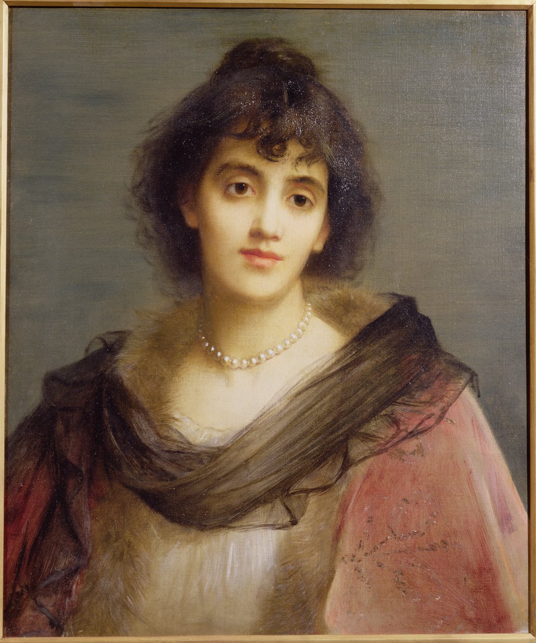 Mrs Patrick Campbell (1865-1940) av Charles Edward Halle