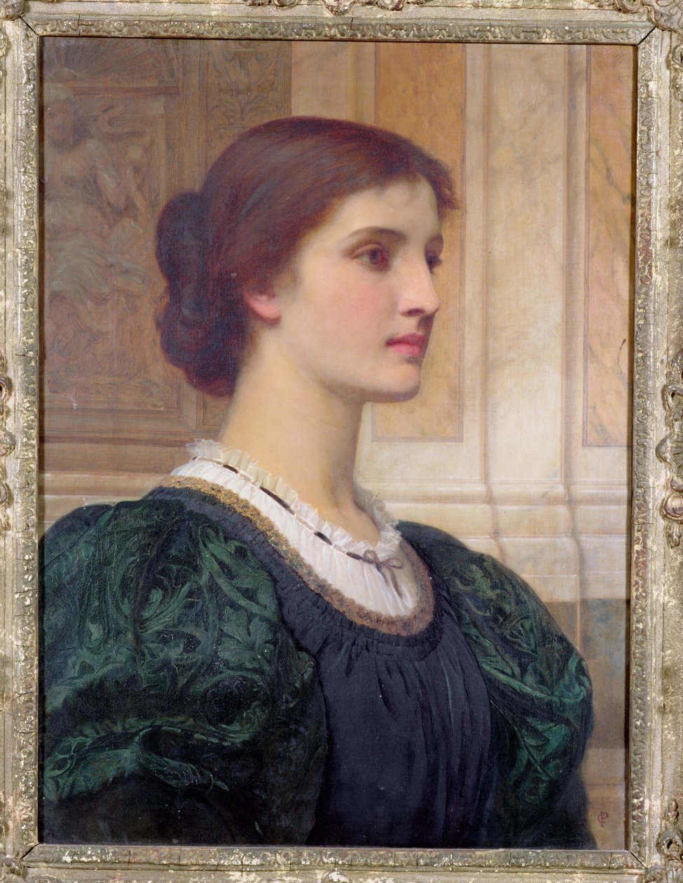 Porträtt av Kate Dickens, konstnärens hustru av Charles Edward Perugini