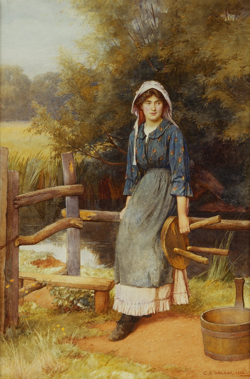 The Milkmaid av Charles Edward Wilson