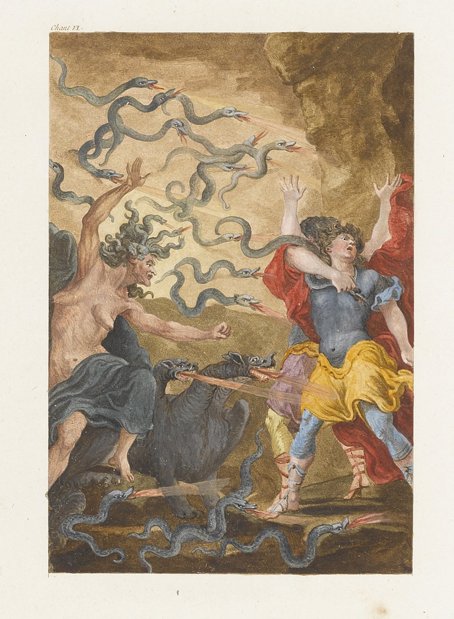 Illustration till romanen Gnidos tempel Le Temple de Gnide av Montesquieu, 1794 av Charles Eisen