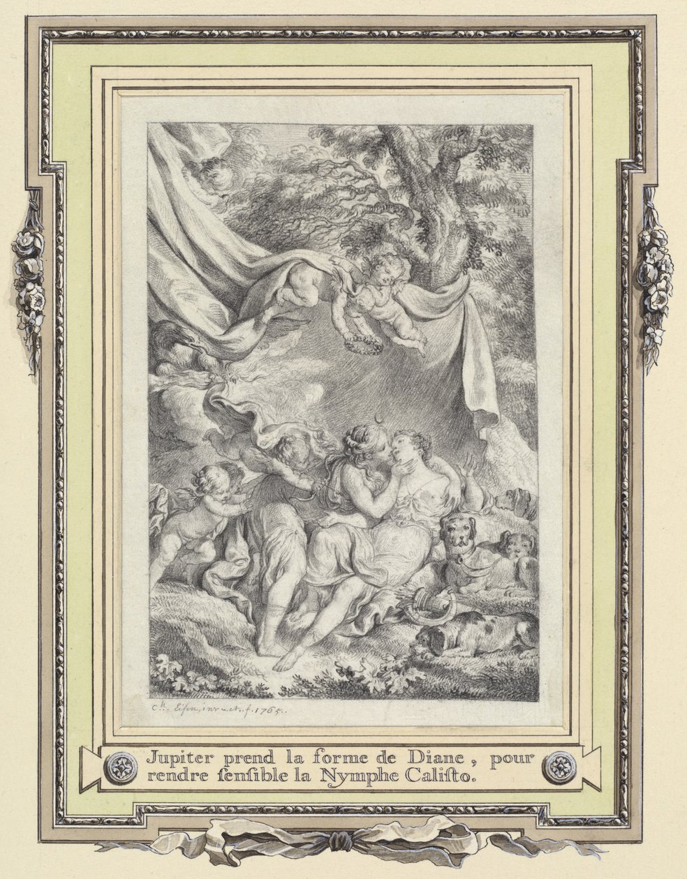 Jupiter och Callisto av Charles Eisen