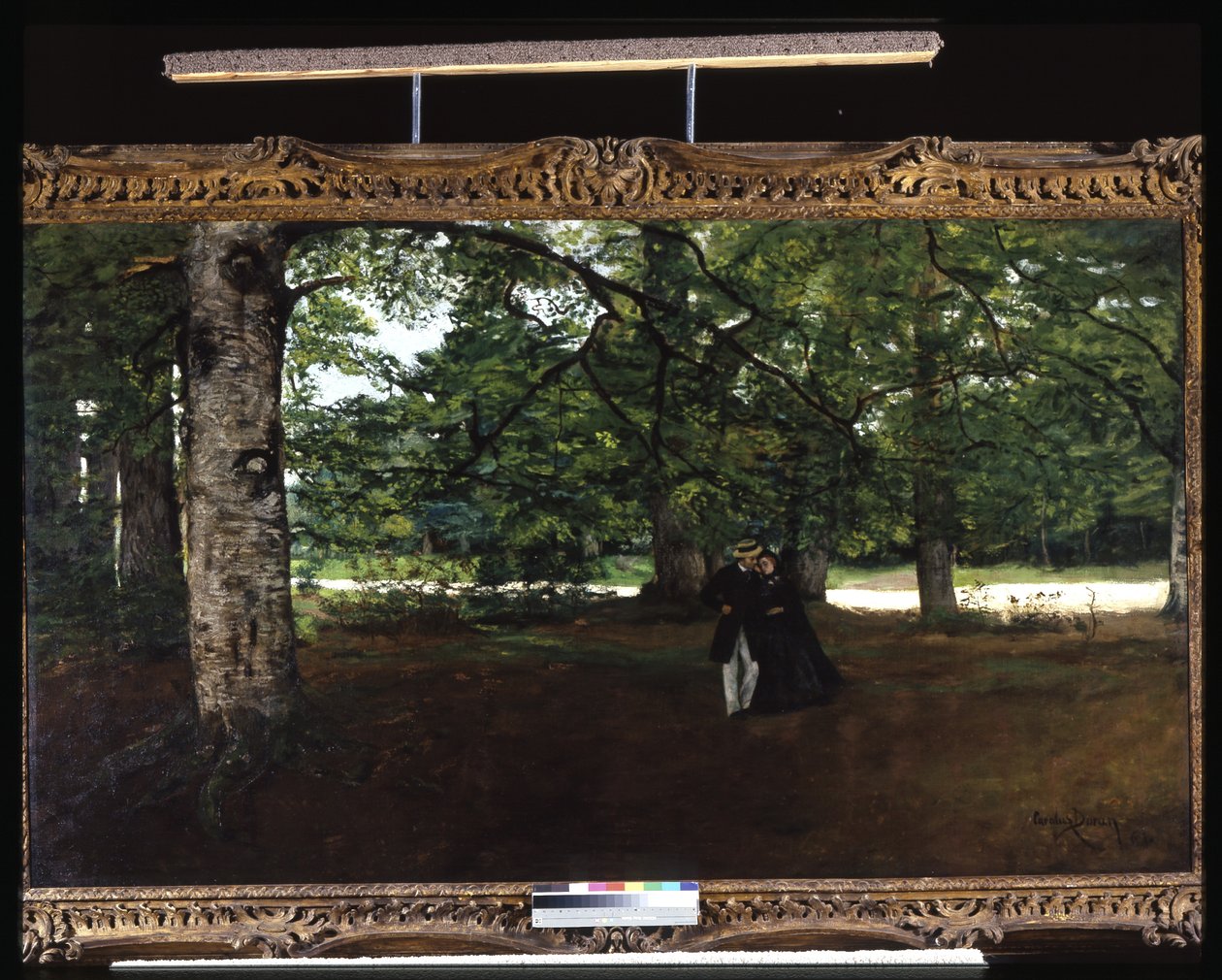 Promenade In The Woods (olja på duk) av Charles Emile Auguste Carolus Duran