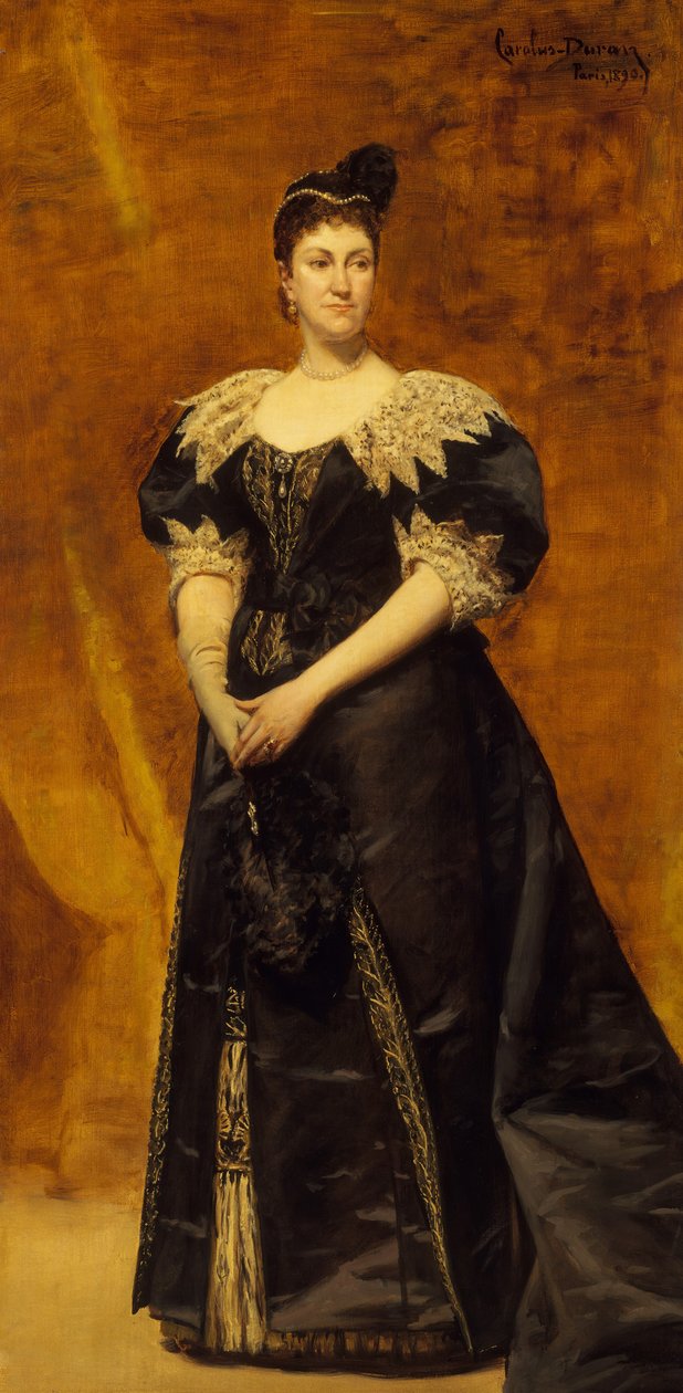 Mrs William Astor Caroline Webster Schermerhorn, 1831-1908, 1890. av Charles Emile Auguste Carolus Duran