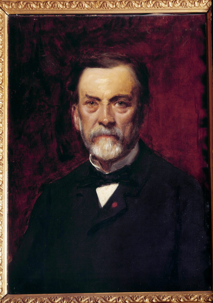 Porträtt av Louis Pasteur (1822-1895) Målning av Emile Auguste Carolus Duran (1837-1917) 1800-talets Paris, Musee Pasteur av Charles Emile Auguste Carolus Duran