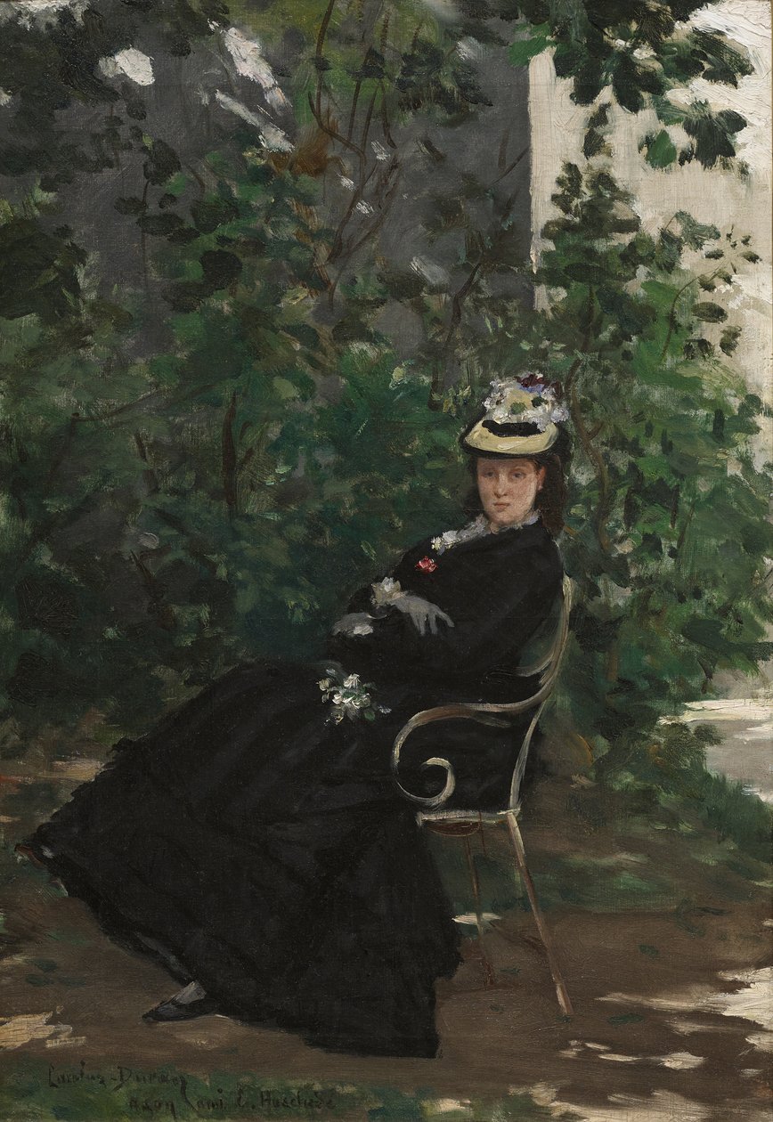 Porträtt av Madame Alice Hoschede, ca 1872-78 (olja på duk) av Charles Emile Auguste Carolus Duran