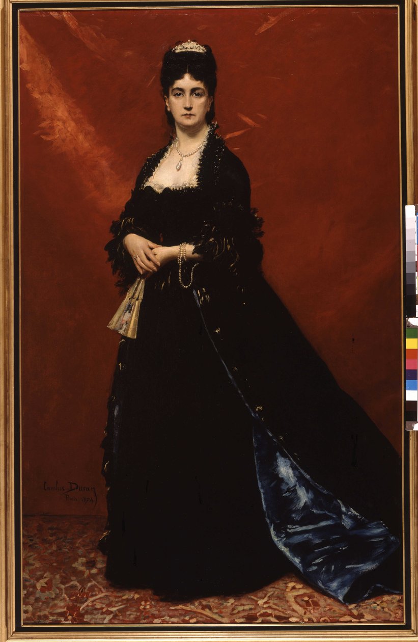 Porträtt av Madame Goldschmidt av Charles Emile Auguste Carolus Duran