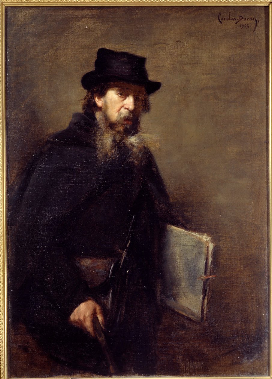 Den gamla litografen Målning av Emile Auguste Carolus Duran (Carolus-Duran av Charles Emile Auguste Carolus Duran