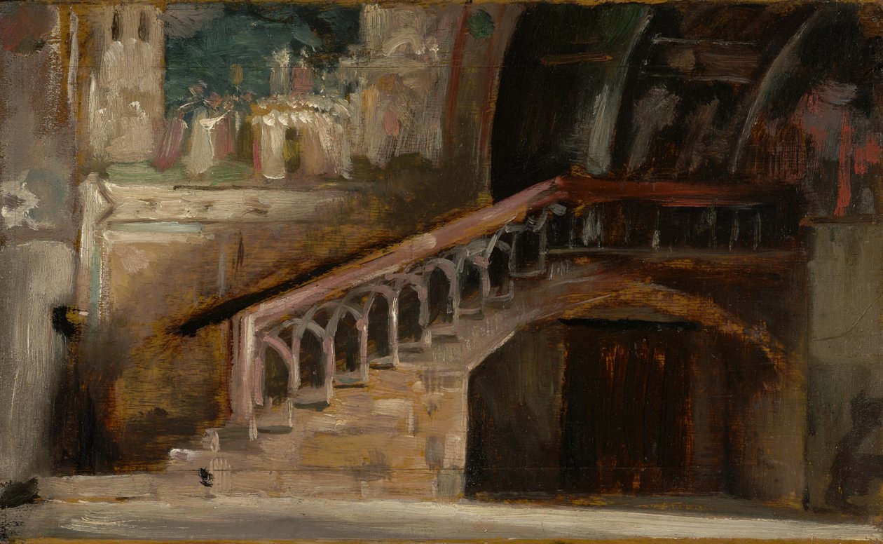Utsikt i den nedre kyrkan i San Francesco i Assisi, 1876 av Charles Emile Auguste Carolus Duran