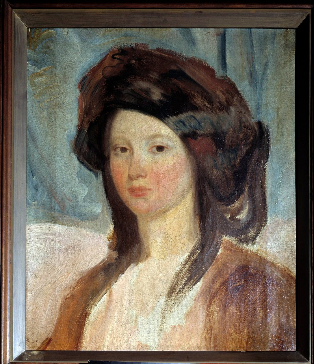 Porträtt av Juliette Drouet (1806-1883), skådespelerska och älskarinna till Victor Hugo Målning av Charles Emile Champmartin (1797-1883) 1800-talets Paris, hem Victor Hugo av Charles Emile Callande de Champmartin