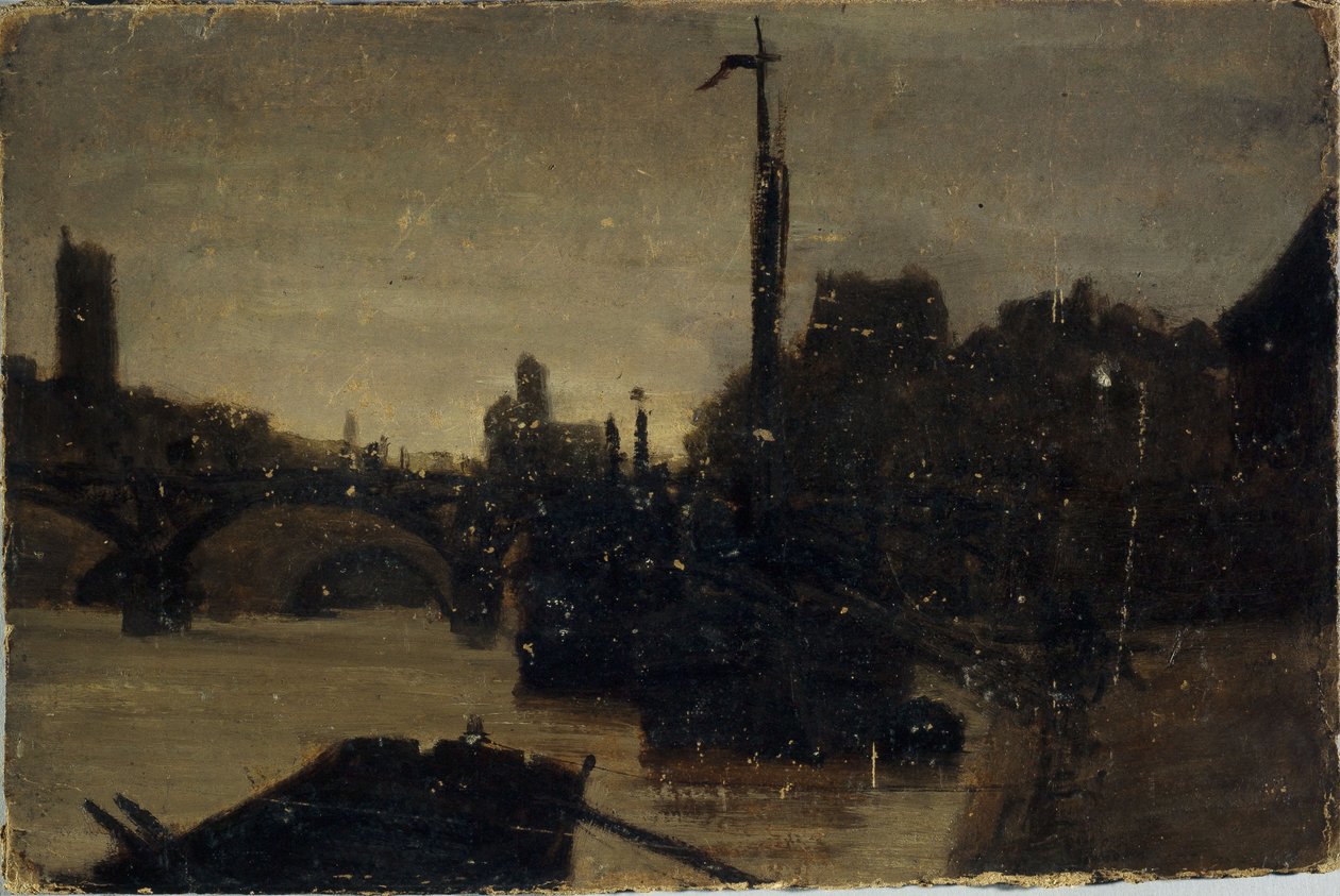 Pont des Arts, ca 1870 (målning) av Charles Emile Cuisin