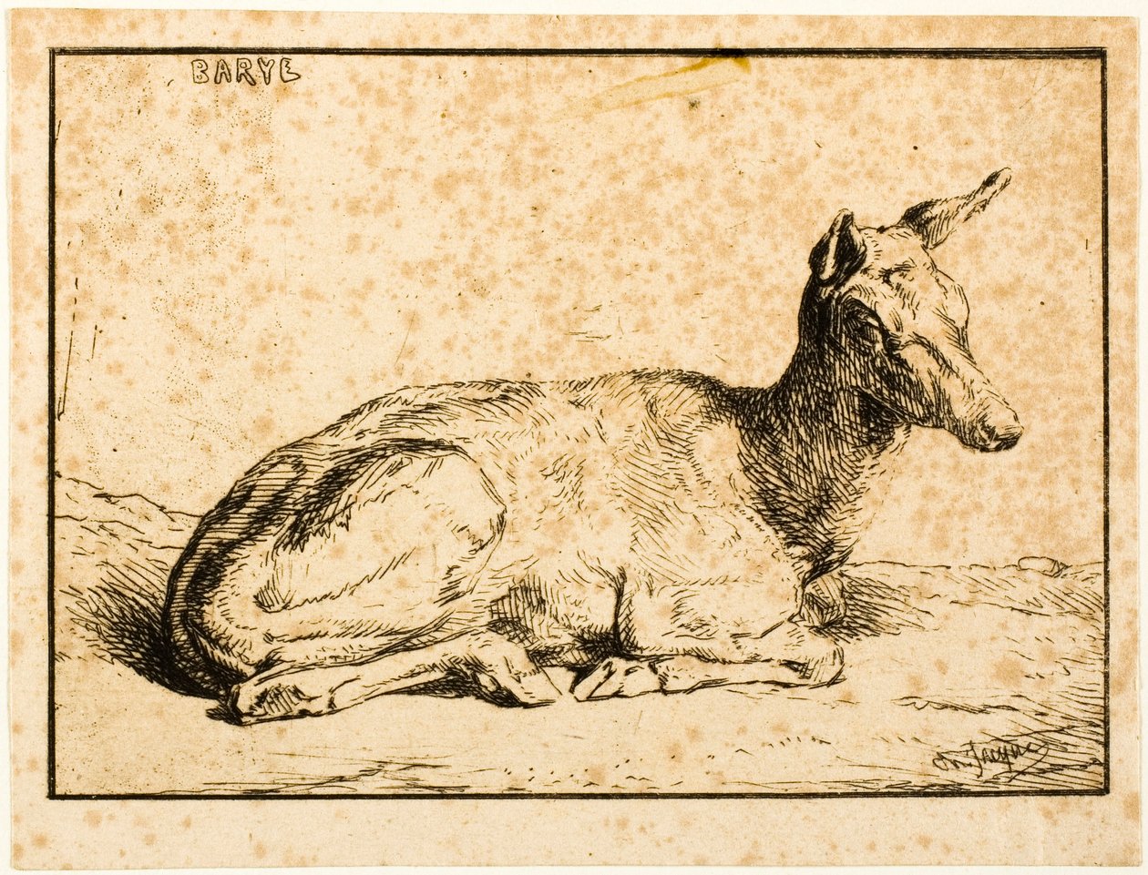 En Doe av Charles Emile Jacque