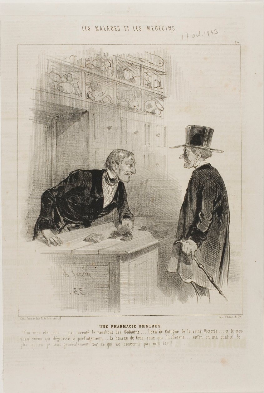 Ett apotek för alla behov (skylt 24) av Charles Emile Jacque