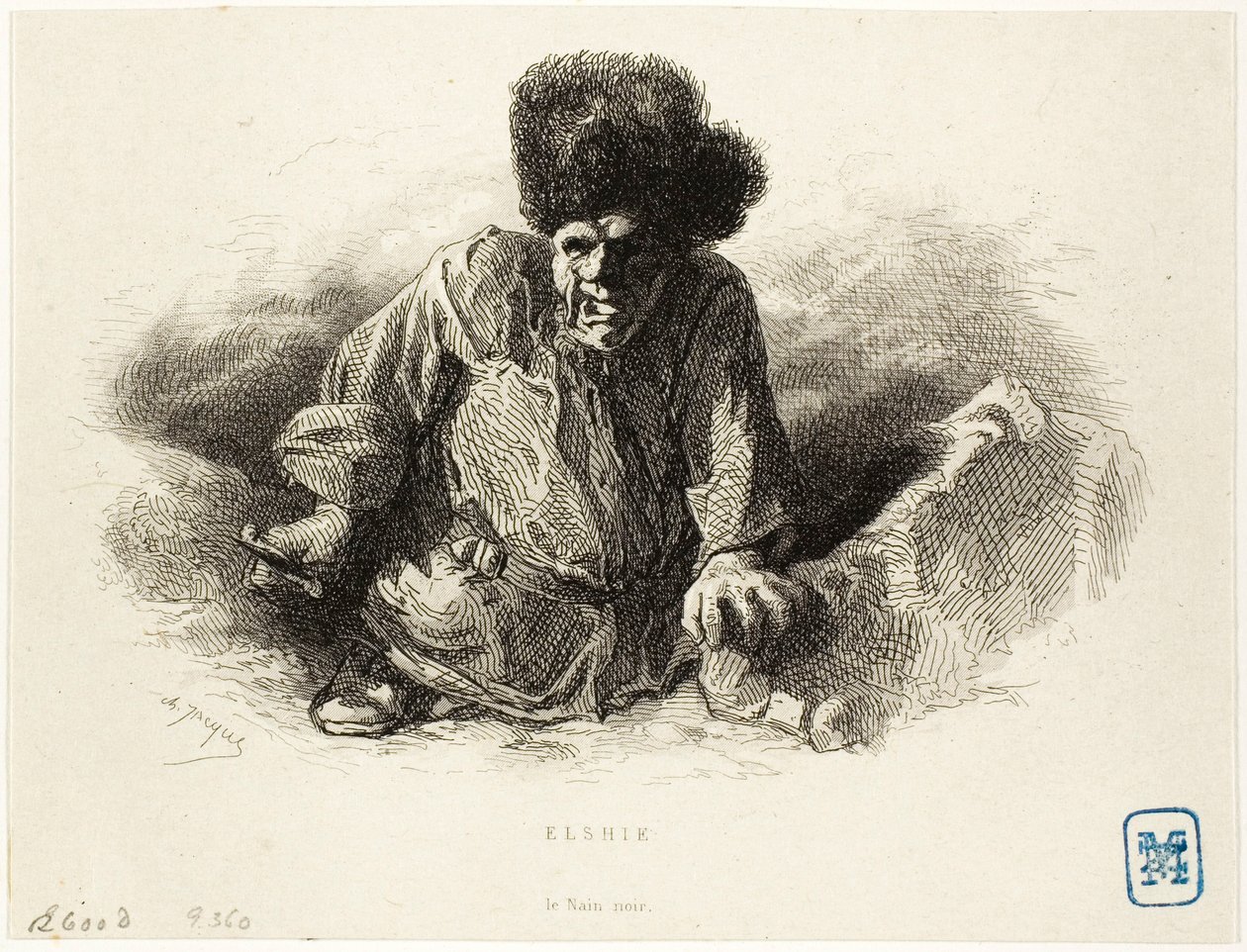 Elshie, den svarta dvärgen av Charles Emile Jacque
