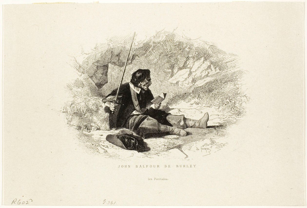 John Balfour från Burley - Puritanerna av Charles Emile Jacque