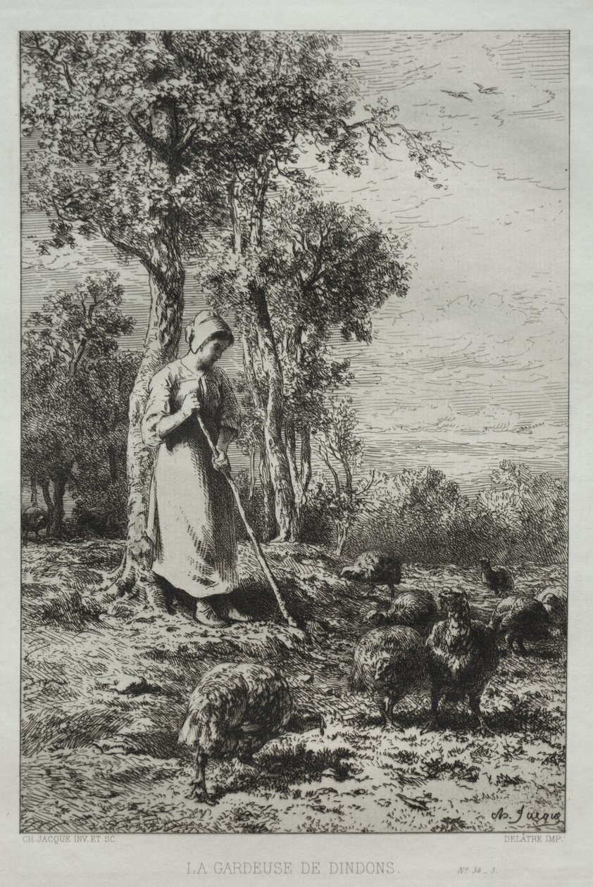 Väktare av Turkiet av Charles Emile Jacque