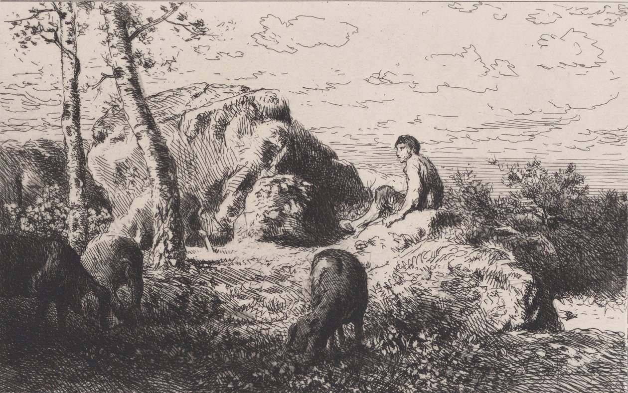 Den förlorade sonen, ca. 1868. av Charles Emile Jacque