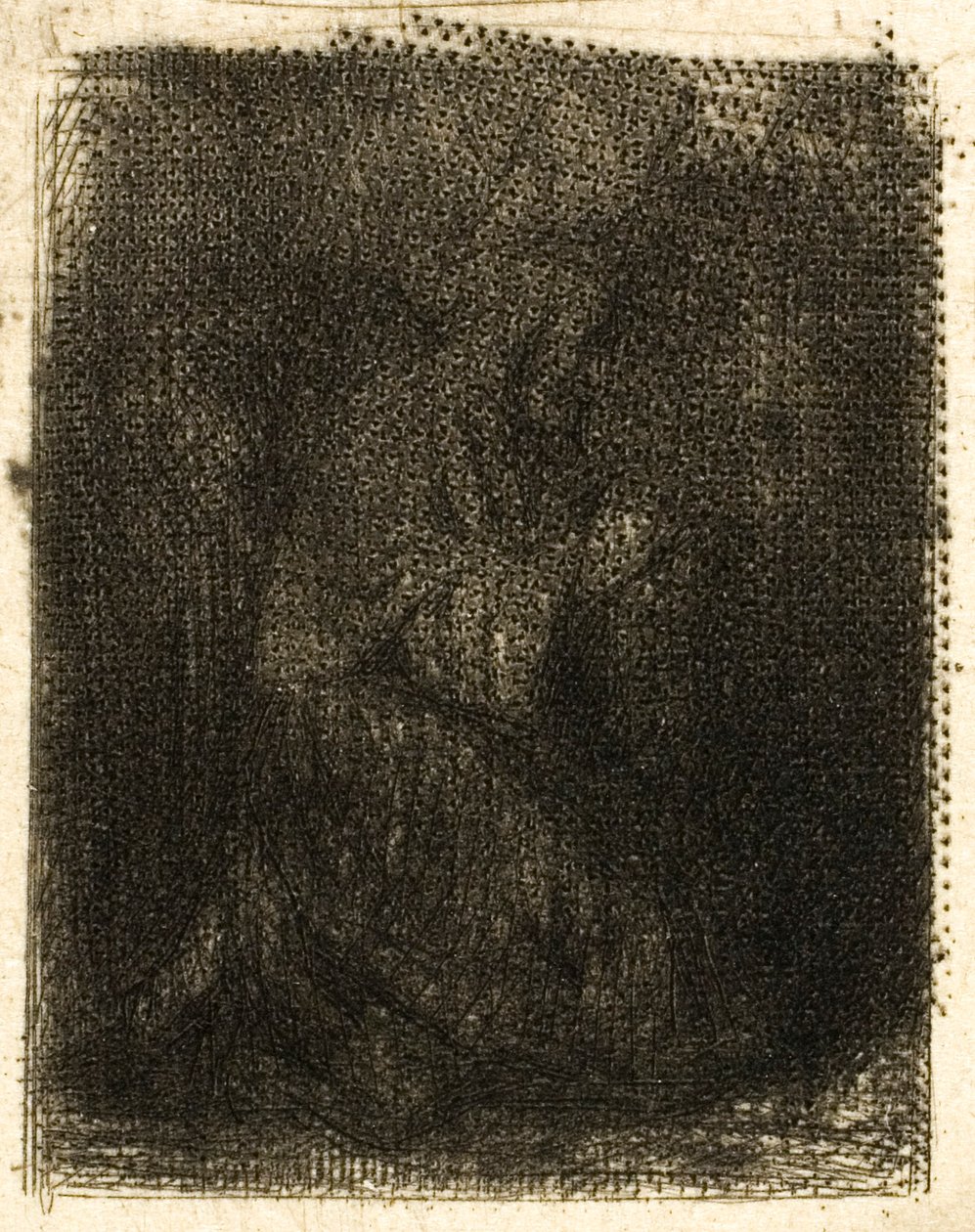 Munk vid bön av Charles Emile Jacque