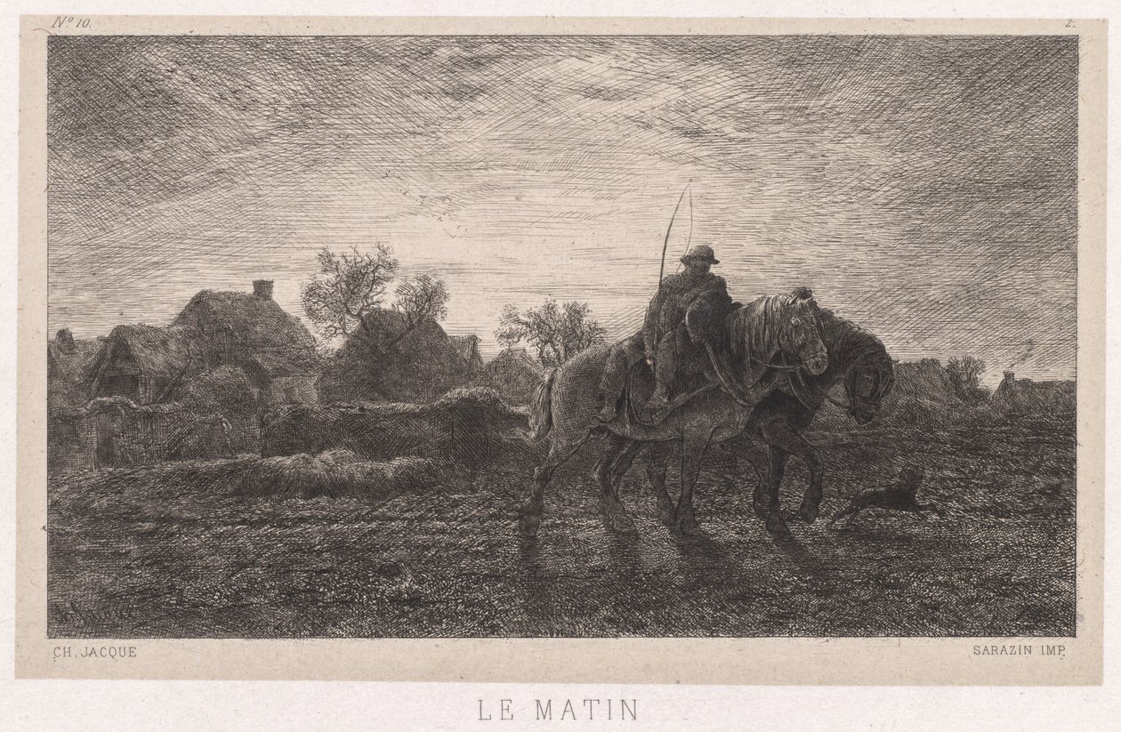Morgon av Charles Emile Jacque