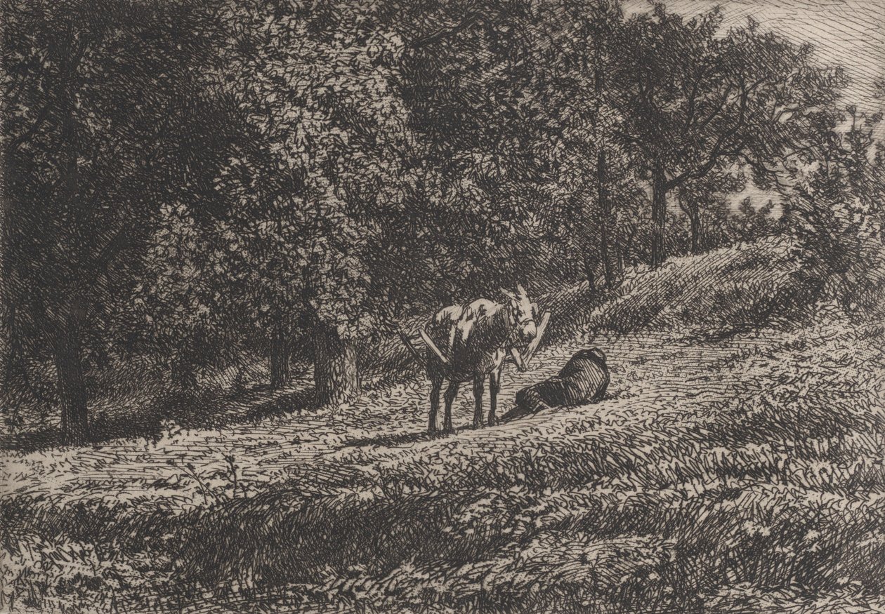 Fruktträdgård, 1865. av Charles Emile Jacque