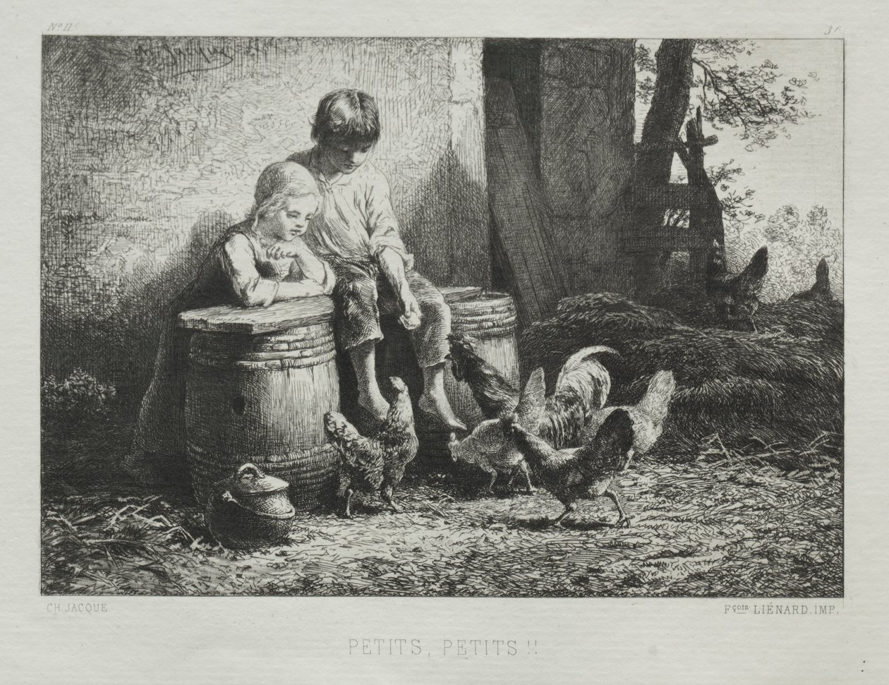 Lite lite. av Charles Emile Jacque