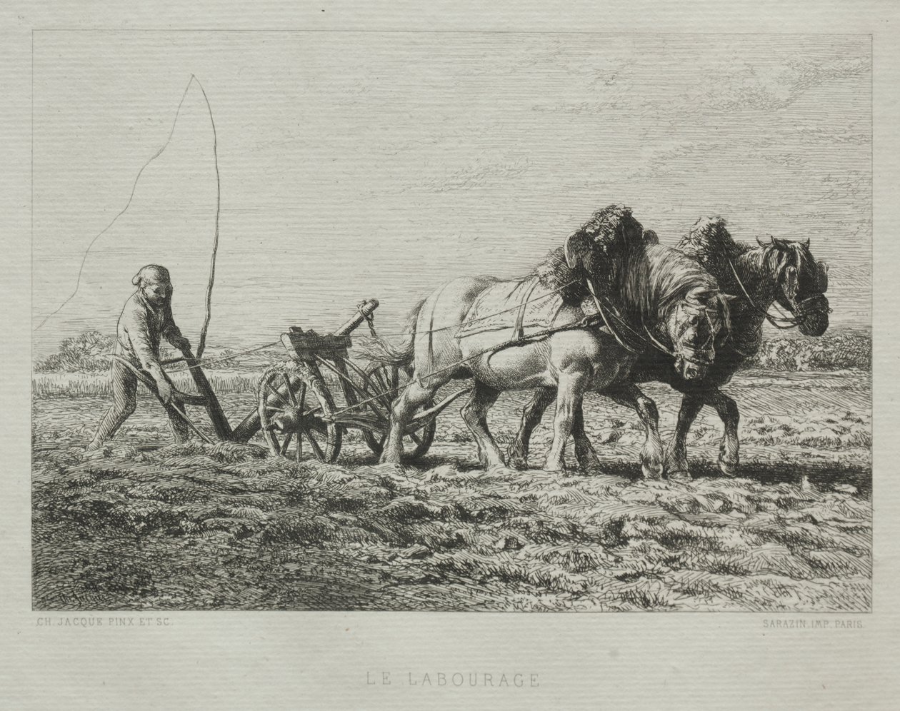 Plöjning av Charles Emile Jacque
