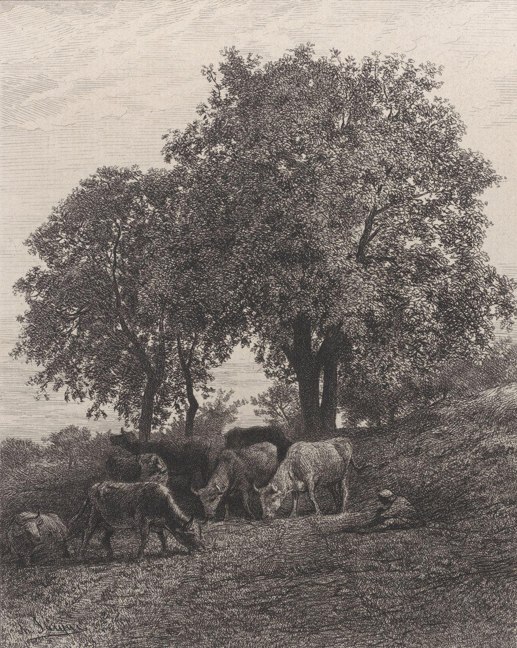 Vila, 1864. av Charles Emile Jacque