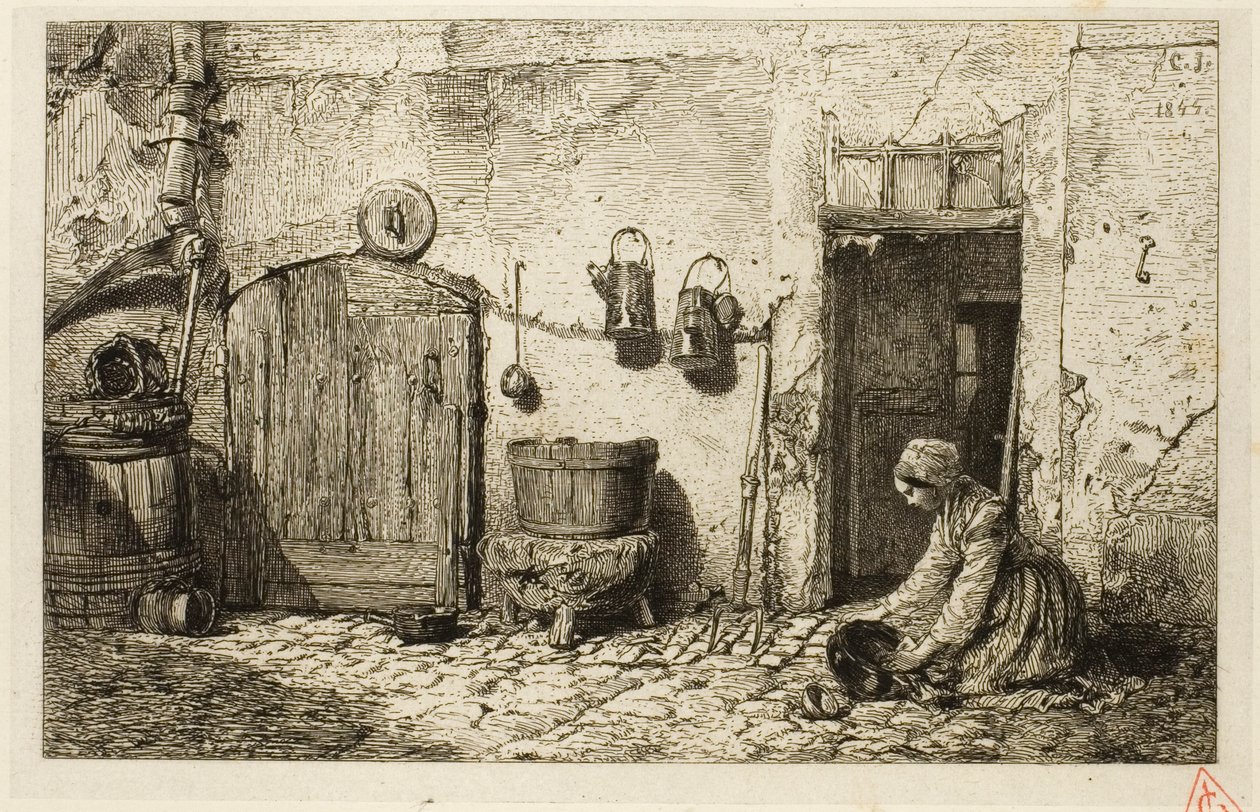 Bryggeripiga av Charles Emile Jacque